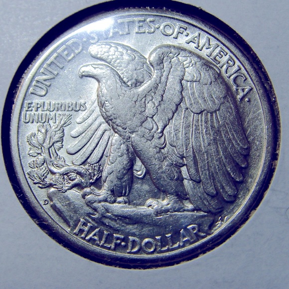 1945-D Walking Liberty Half Dollar - Picture 2 of 2